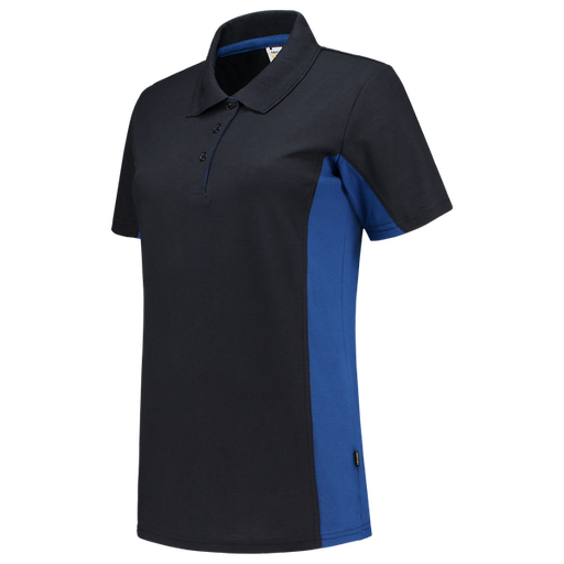 [TRI-202003NavyRoyalblue] Tricorp Poloshirt Bicolor Dames NavyRoyalblue
