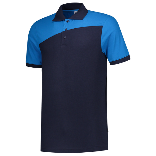 [TRI-202006InkTurquoise] Tricorp Poloshirt Bicolor Naden InkTurquoise