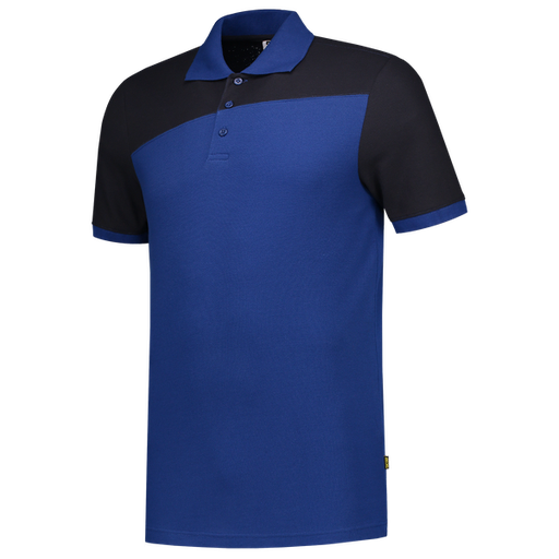 [TRI-202006RoyalblueNavy] Tricorp Poloshirt Bicolor Naden RoyalblueNavy