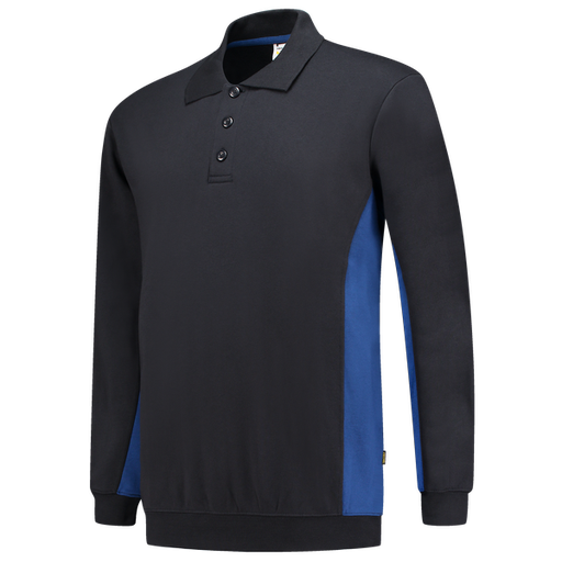 [TRI-302003NavyRoyalblue] Tricorp Polosweater Bicolor NavyRoyalblue