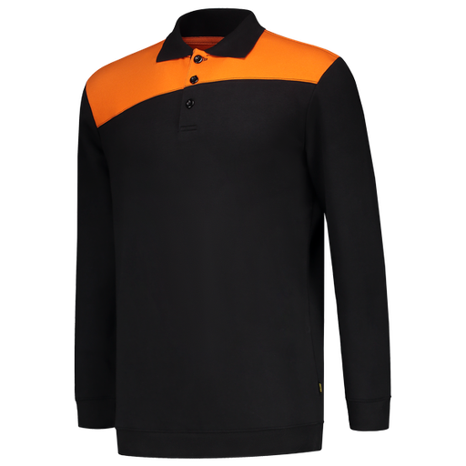 Tricorp Polosweater Bicolor Naden BlackOrange