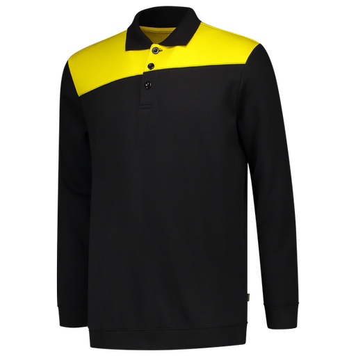 Tricorp Polosweater Bicolor Naden BlackYellow
