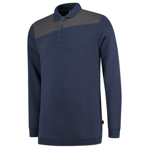 [TRI-302004InkDarkgrey] Tricorp Polosweater Bicolor Naden InkDarkgrey