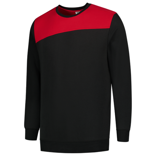 [TRI-302013BlackRed] Tricorp Sweater Bicolor Naden BlackRed