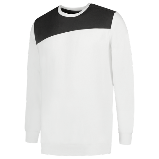 [TRI-302013WhiteDarkgrey] Tricorp Sweater Bicolor Naden WhiteDarkgrey