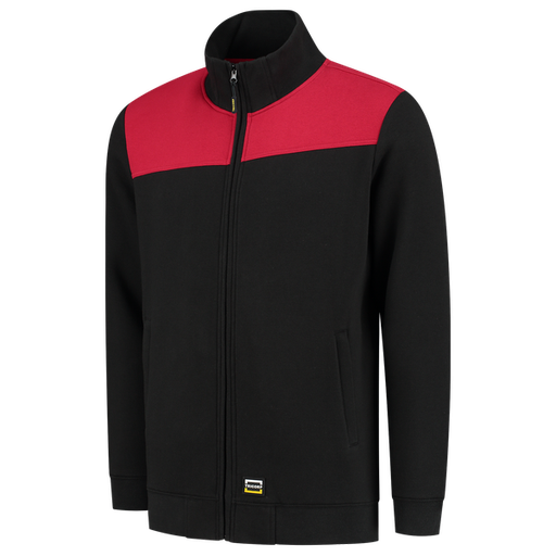 [TRI-302014BlackRed] Tricorp Sweatvest Bicolor Naden BlackRed
