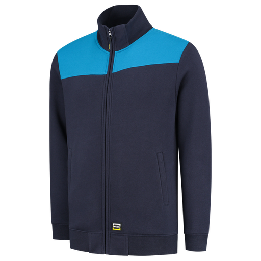 [TRI-302014InkTurquoise] Tricorp Sweatvest Bicolor Naden InkTurquoise