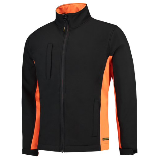 [TRI-402002BlackOrange] Tricorp Softshell Bicolor BlackOrange