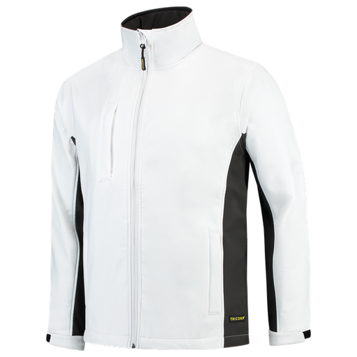 [TRI-402002WhiteDarkgrey] Tricorp Softshell Bicolor WhiteDarkgrey