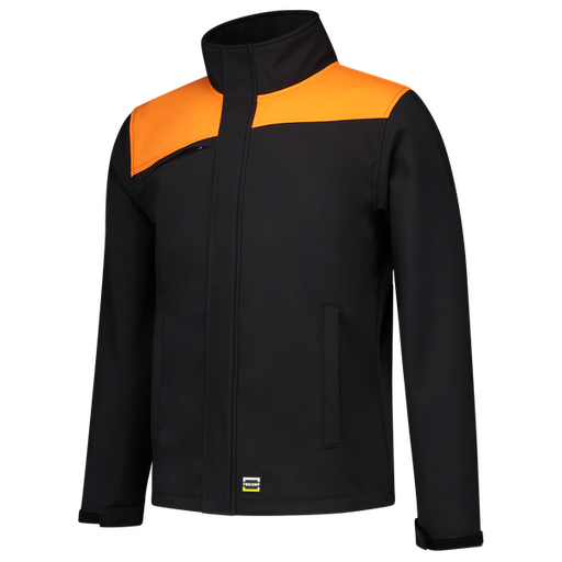[TRI-402021BlackOrange] Tricorp Softshell Bicolor Naden BlackOrange