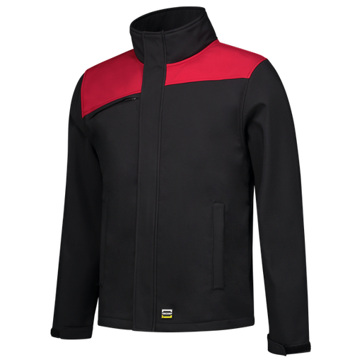 [TRI-402021BlackRed] Tricorp Softshell Bicolor Naden BlackRed