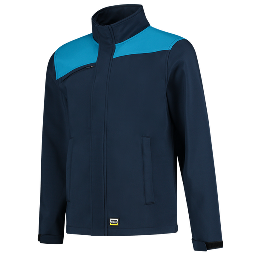 [TRI-402021InkTurquoise] Tricorp Softshell Bicolor Naden InkTurquoise