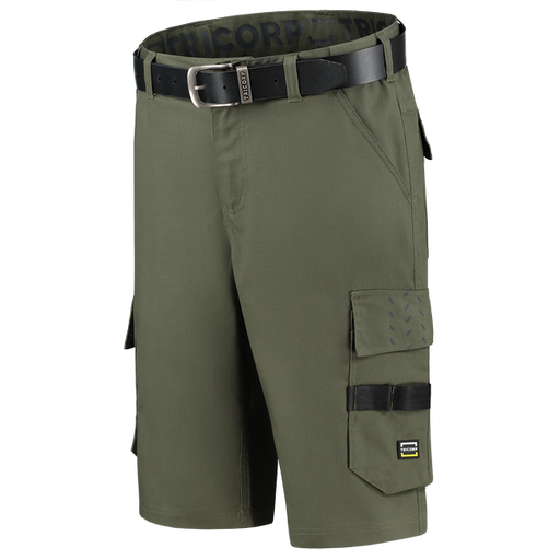 [TRI-502025Army] Tricorp Werkbroek Twill Kort Army