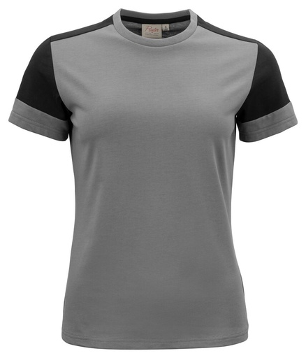 [TXT-2264031-9390] Printer Prime Prime T-Shirt Dames Staalgrijs/Zwart