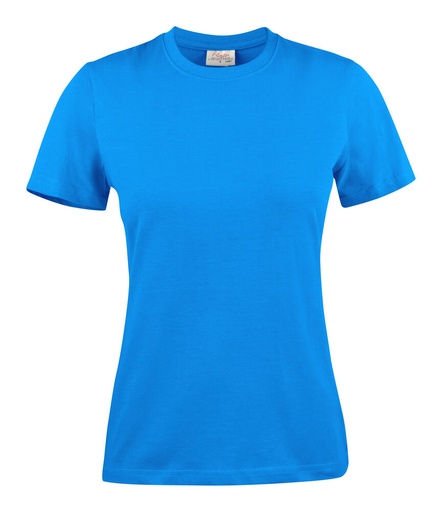 Printer Essentials Light  T-Shirt Dames Oceaan Blauw