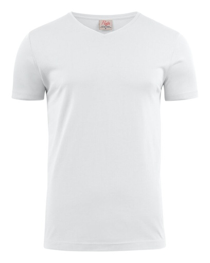 [TXT-2264024-100] Printer Essentials Heavy V-neck T-Shirt Heren Wit