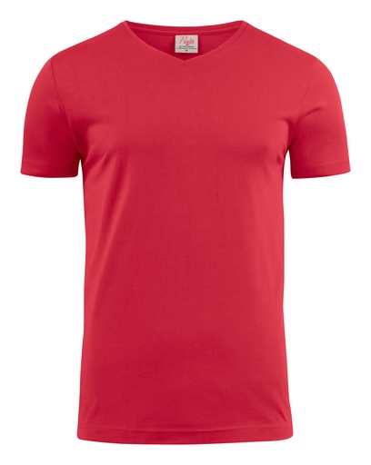 [TXT-2264024-400] Printer Essentials Heavy V-neck T-Shirt Heren Rood