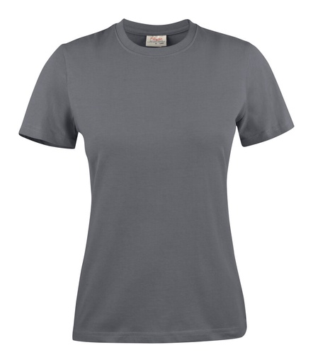 [TXT-2264014-935] Printer Essentials Heavy T T-Shirt Dames Staalgrijs