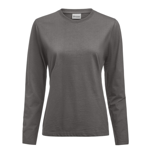 [TXT-2264035-935] Printer Essentials Heavier Pro L/S  Polo Dames Staalgrijs