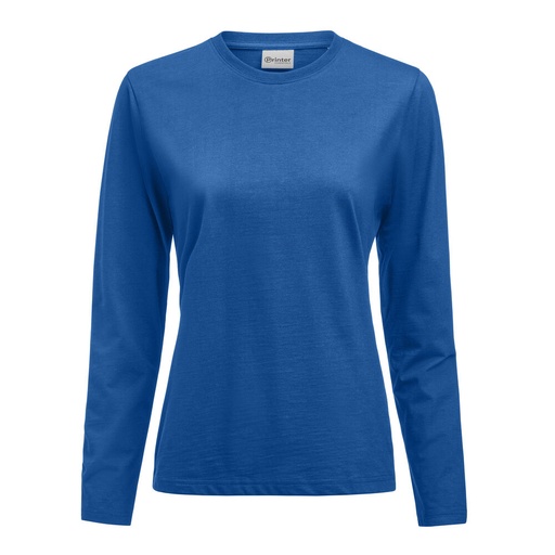 [TXT-2264035-632] Printer Essentials Heavier Pro L/S  Polo Dames Ocean Blue