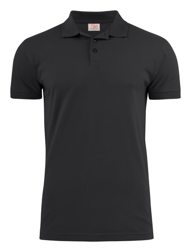 [TXT-2265020-900] Printer Essentials Surf Stretch Polo Pique Heren Zwart