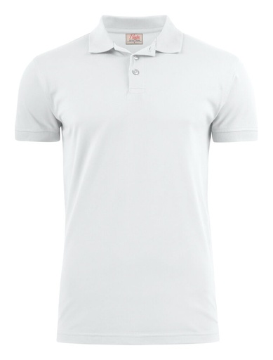 [TXT-2265020-100] Printer Essentials Surf Stretch Polo Pique Heren Wit