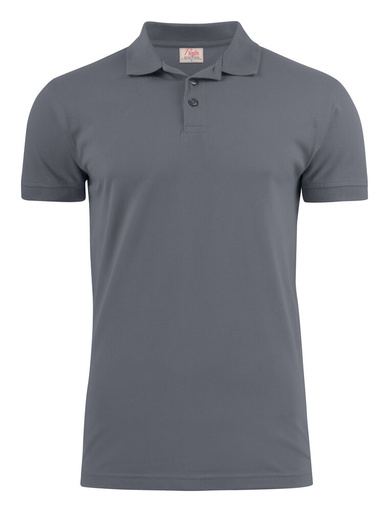 [TXT-2265020-935] Printer Essentials Surf Stretch Polo Pique Heren Staalgrijs