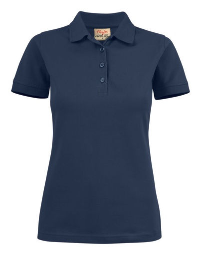 [TXT-2265021-600] Printer Essentials Surf Stretch Polo Pique Dames Marine