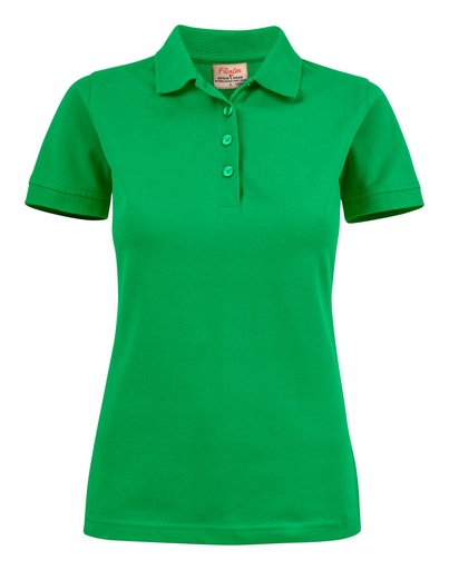 [TXT-2265021-728] Printer Essentials Surf Stretch Polo Pique Dames Frisgroen