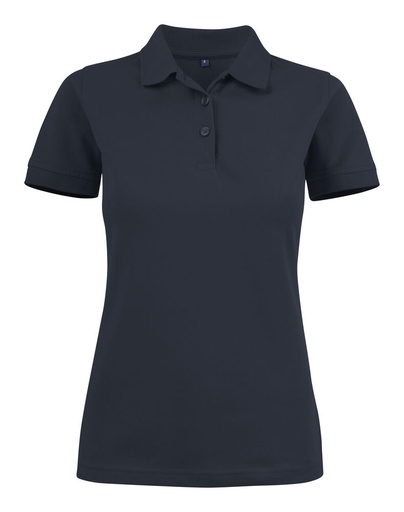 [TXT-2265021-616] Printer Essentials Surf Stretch Polo Pique Dames Donker Marine