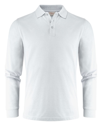 [TXT-2265026-100] Printer Essentials Surf Pro L/S  Polo Pique Heren Wit