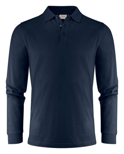 [TXT-2265026-600] Printer Essentials Surf Pro L/S  Polo Pique Heren Marine