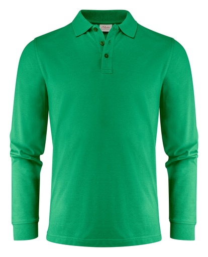 [TXT-2265026-728] Printer Essentials Surf Pro L/S  Polo Pique Heren Frisgroen
