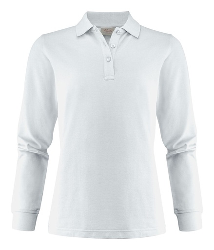 [TXT-2265027-100] Printer Essentials Surf Pro L/S  Polo Pique Dames Wit