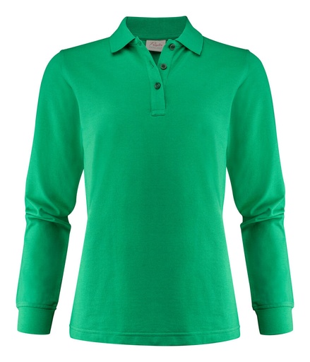 [TXT-2265027-728] Printer Essentials Surf Pro L/S  Polo Pique Dames Frisgroen