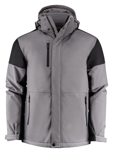 [TXT-2261071-9390] Printer Prime Prime Padded Softshell Jas Heren Staalgrijs/Zwart