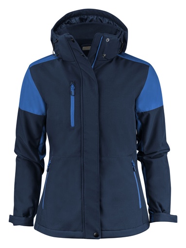[TXT-2261072-6053] Printer Prime Prime Padded  Softshell Jas Dames Marine/Kobalt