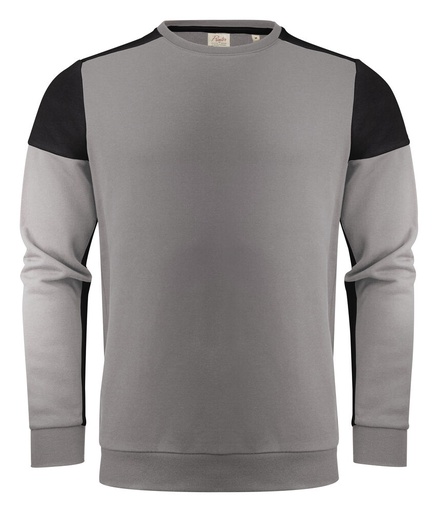 [TXT-2262071-9390] Printer Prime Prime Crewneck Sweater Unisex Staalgrijs/Zwart