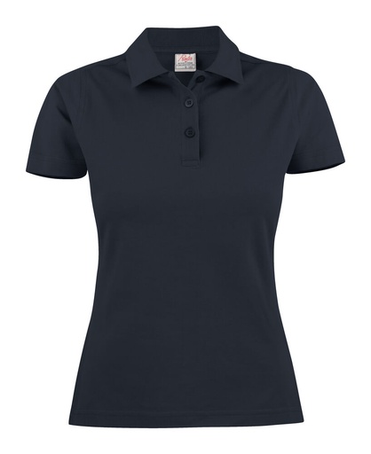 [TXT-2265009-616] Printer Essentials Surf Polo Pique Dames Donker Marine