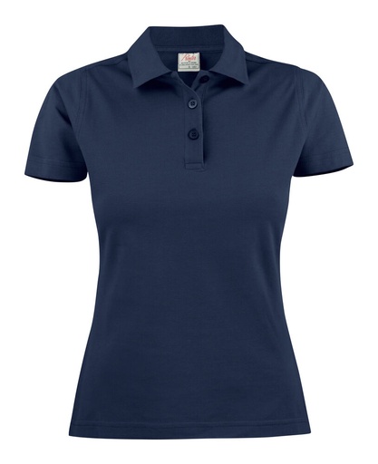 [TXT-2265023-600] Printer Essentials Surf Light  Polo Pique Dames Marine