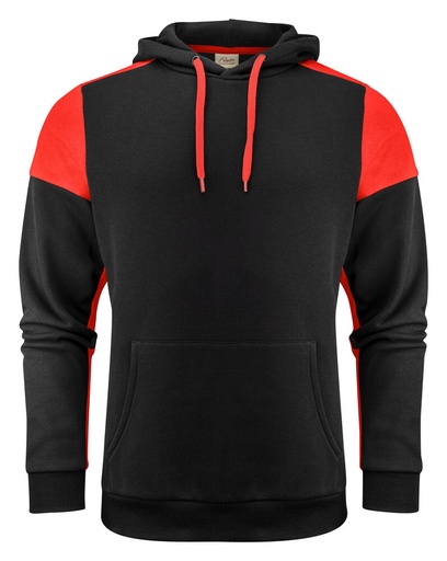 [TXT-2262070-9040] Printer Prime Prime  Hoodie Unisex Zwart/Rood