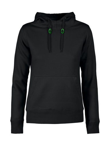[TXT-2262050-900] Printer Essentials Fastpitch Lady Hoodie Dames Zwart