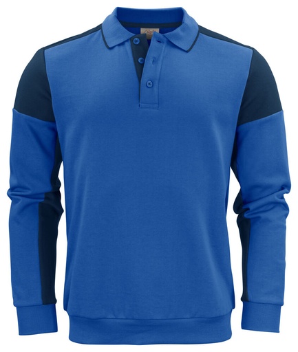 [TXT-2262060-5360] Printer Prime Prime Polosweater Unisex Kobalt/Marine