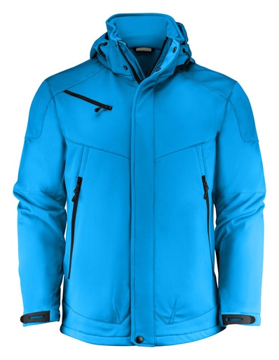 [TXT-2261035-632] Printer Essentials Skeleton Softshell Jas Heren Oceaan Blauw