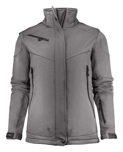 [TXT-2261041-935] Printer Essentials Skeleton Softshell Jas Dames Staalgrijs