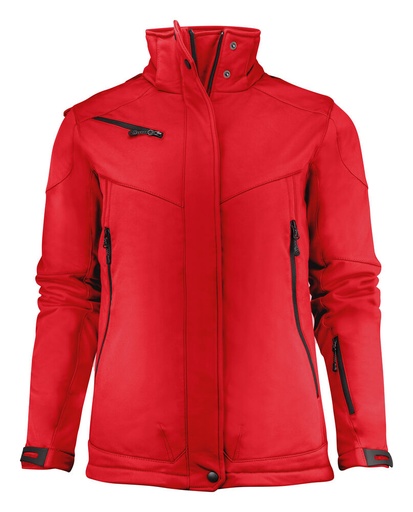 Printer Essentials Skeleton Softshell Jas Dames Rood