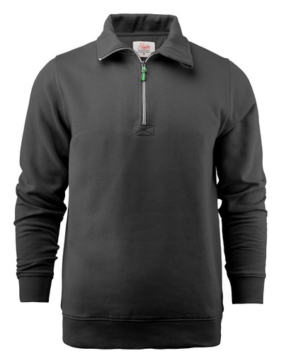 [TXT-2262053-900] Printer Essentials Rounders RSX Sweater Halve Rits Unisex Zwart