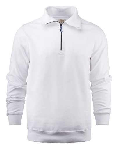 [TXT-2262053-100] Printer Essentials Rounders RSX Sweater Halve Rits Unisex Wit