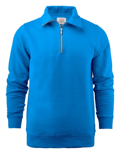 [TXT-2262053-632] Printer Essentials Rounders RSX Sweater Halve Rits Unisex Oceaan Blauw