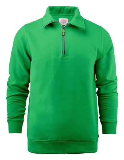 [TXT-2262053-728] Printer Essentials Rounders RSX Sweater Halve Rits Unisex Frisgroen